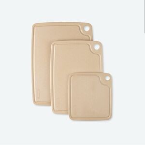 Norwex Set of Three Cutting Boards 100% ground rice husk.